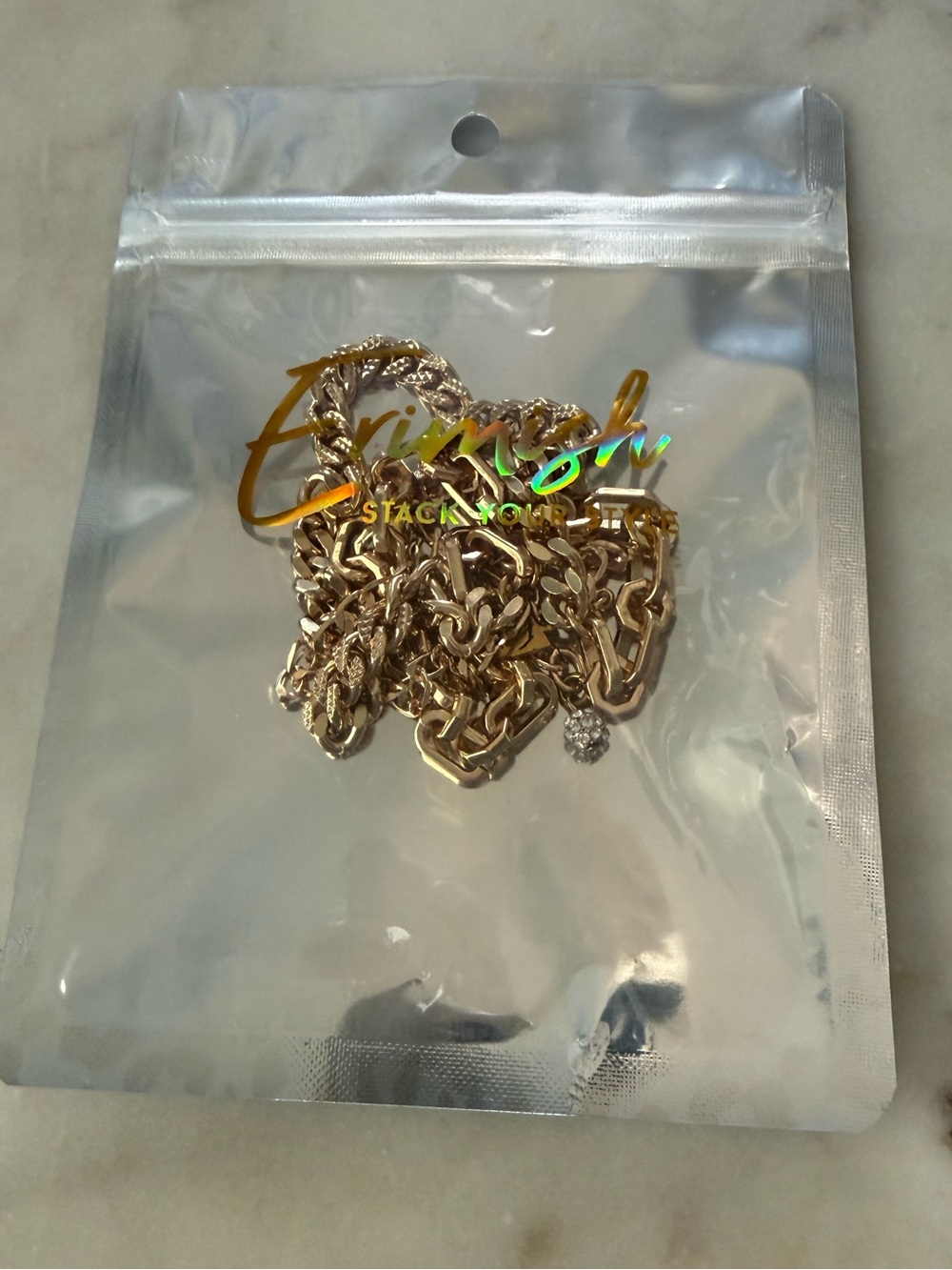 Erimish Gold Multi-Chain Anklet New - Picture 5 of 5
